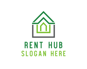 Roof House Building logo design