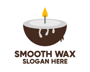 Spa Coconut Candle logo design