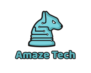 Electronic Tech Hound Animal logo design