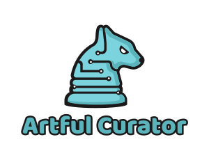 Electronic Tech Hound Animal logo design