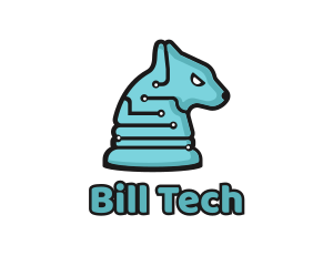 Electronic Tech Hound Animal logo design