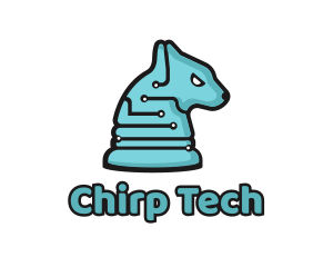 Electronic Tech Hound Animal logo design