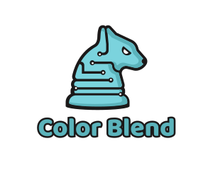 Electronic Tech Hound Animal logo design