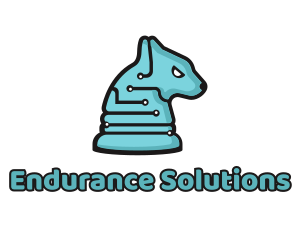 Electronic Tech Hound Animal logo design