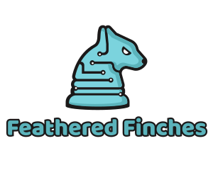 Electronic Tech Hound Animal logo design