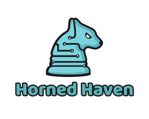 Electronic Tech Hound Animal logo design