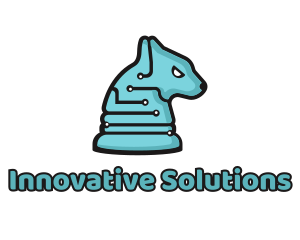 Development - Electronic Tech Hound Animal logo design