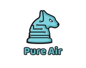 Electronic Tech Hound Animal logo design