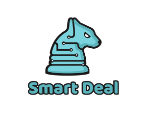 Electronic Tech Hound Animal logo design