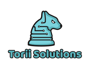 Electronic Tech Hound Animal logo design