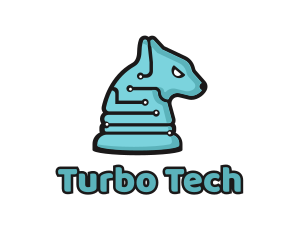 Electronic Tech Hound Animal logo design