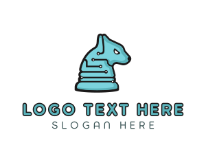 Electronic Tech Hound Animal logo design