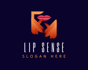 Feminine Beauty Lips logo design