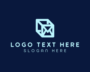 Mail Cube App  logo design