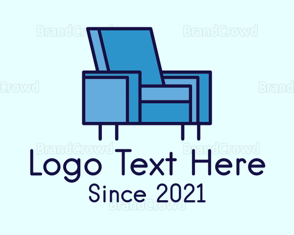 Blue Sofa Chair Logo