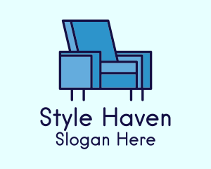 Blue Sofa Chair Logo