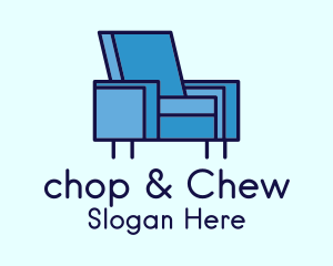 Blue Sofa Chair Logo