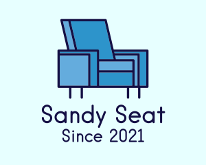 Blue Sofa Chair logo design