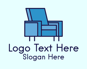 Blue Sofa Chair Logo