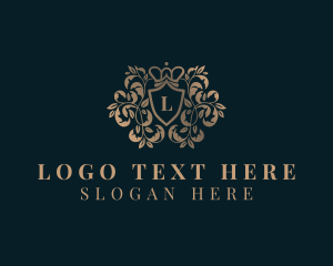 Luxury - Ornamental Crown Shield logo design