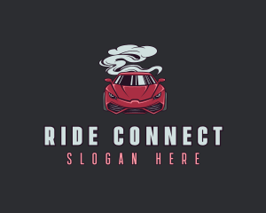 Rideshare - Racing Car Auto logo design