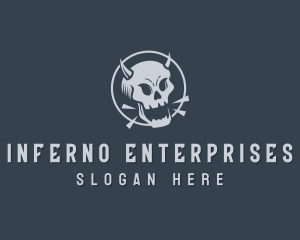 Tattoo Skull Streetwear logo design