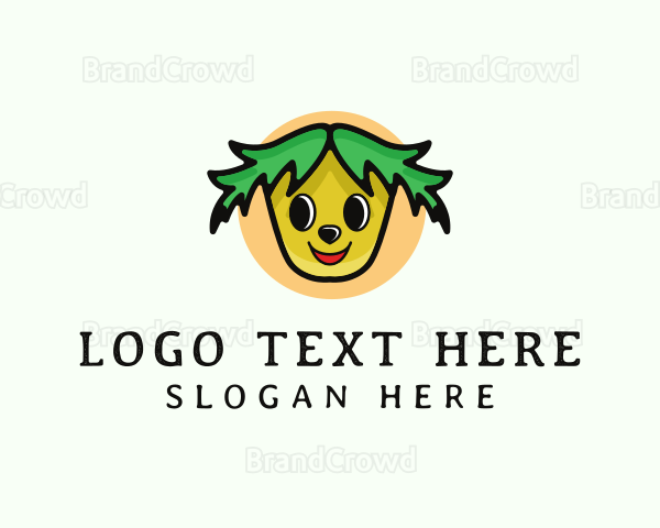 Plant Vegetable Cartoon Logo