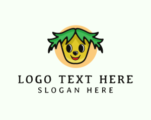 Kid - Plant Vegetable Cartoon logo design