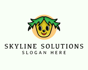 Plant Vegetable Cartoon Logo