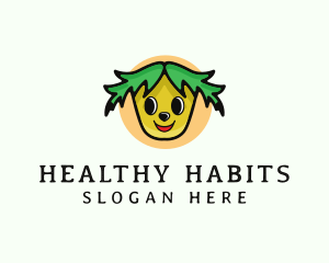 Dietitian - Plant Vegetable Cartoon logo design