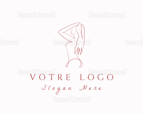 Aesthetic Naked Woman Logo