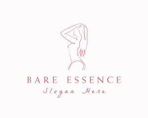 Naked - Aesthetic Naked Woman logo design