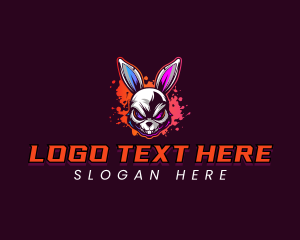 Tournament - Gaming Rabbit Skull logo design