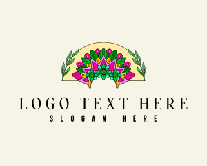 Headdress - Filipino Flower Fiesta logo design