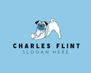 Pet - Pug Dog Veterinary logo design