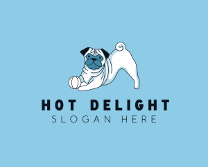 Pug Dog Veterinary logo design