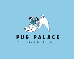 Pug Dog Veterinary logo design