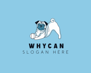Puppy - Pug Dog Veterinary logo design