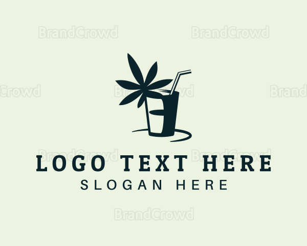 Marijuana Juice Drink Logo