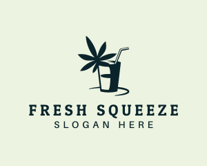 Juice - Marijuana Juice Drink logo design