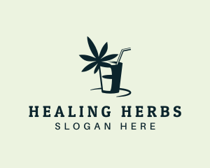 Medicinal - Marijuana Juice Drink logo design