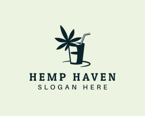 Marijuana Juice Drink logo design