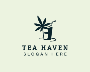 Marijuana Juice Drink logo design