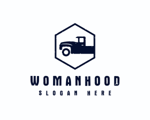 Shipping - Farm Truck Transport logo design