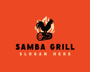 Fire Chicken Grill logo design