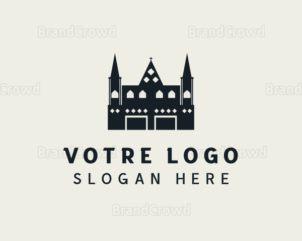 Castle Landmark Cathedral Logo