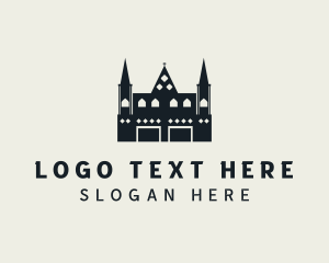 Tourist Spot - Castle Landmark Cathedral logo design