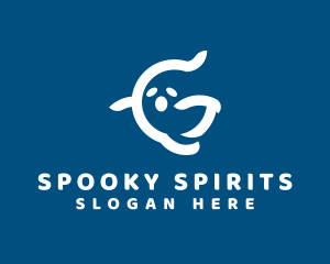 Spooky Ghost Halloween logo design