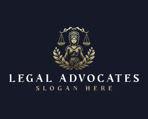 Female Law Justice  logo design