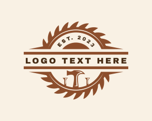 Carpentry - Hammer  Carpentry Builder logo design